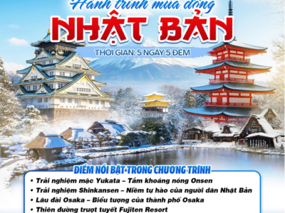 OSAKA – KYOTO – FUJI – TOKYO 5N5Đ